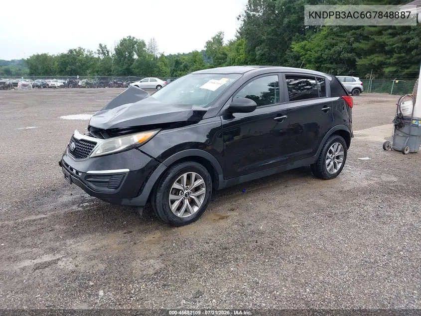 2016 Kia Sportage Lx VIN: KNDPB3AC6G7848887 Lot: 45682109