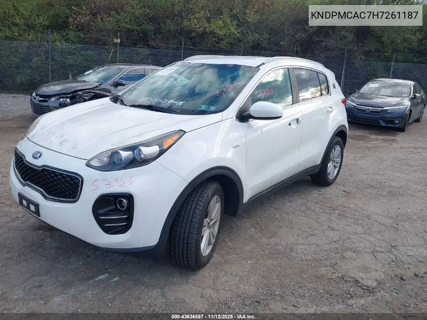 KNDPMCAC7H7261187 2017 Kia Sportage Lx
