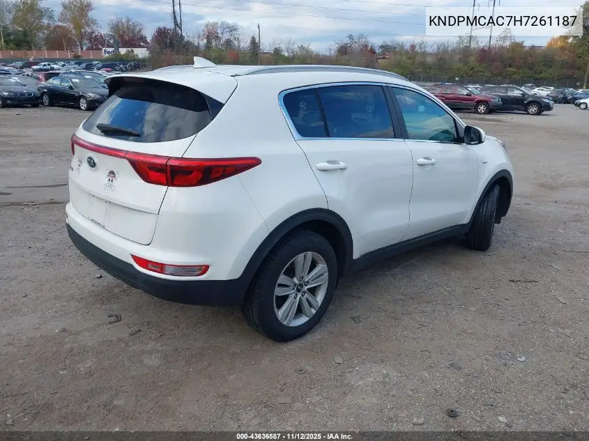 KNDPMCAC7H7261187 2017 Kia Sportage Lx