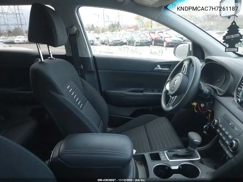 KNDPMCAC7H7261187 2017 Kia Sportage Lx