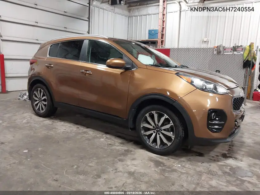 KNDPN3AC6H7240554 2017 Kia Sportage Ex