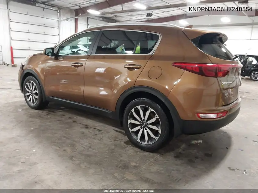 KNDPN3AC6H7240554 2017 Kia Sportage Ex