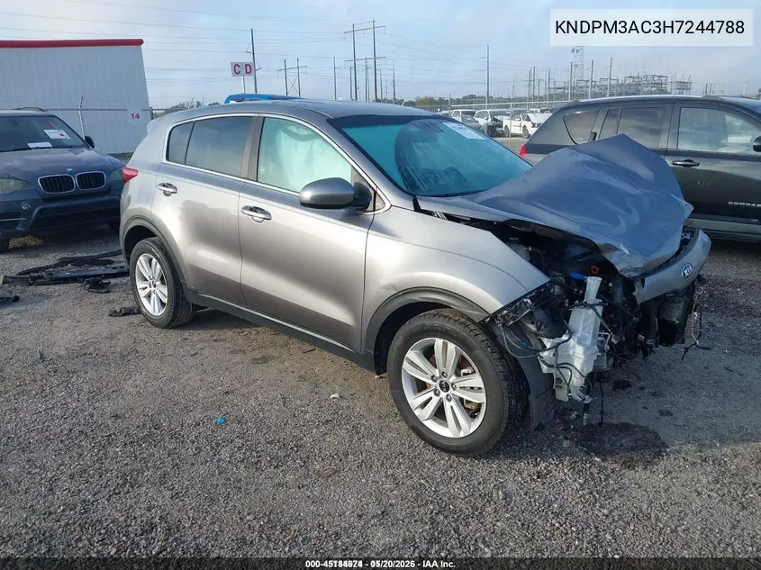 KNDPM3AC3H7244788 2017 Kia Sportage Lx