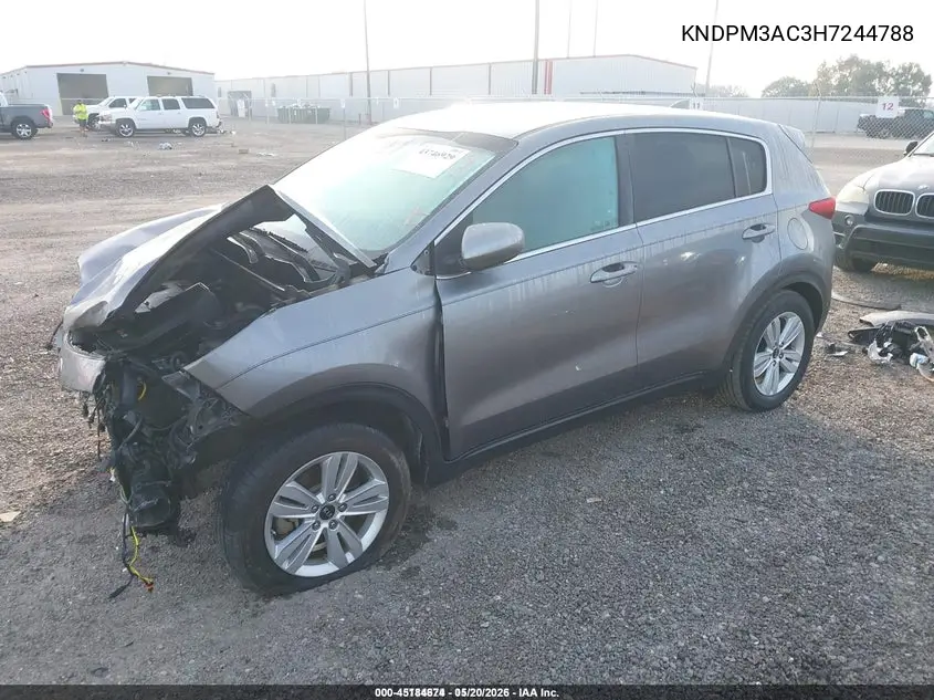 KNDPM3AC3H7244788 2017 Kia Sportage Lx