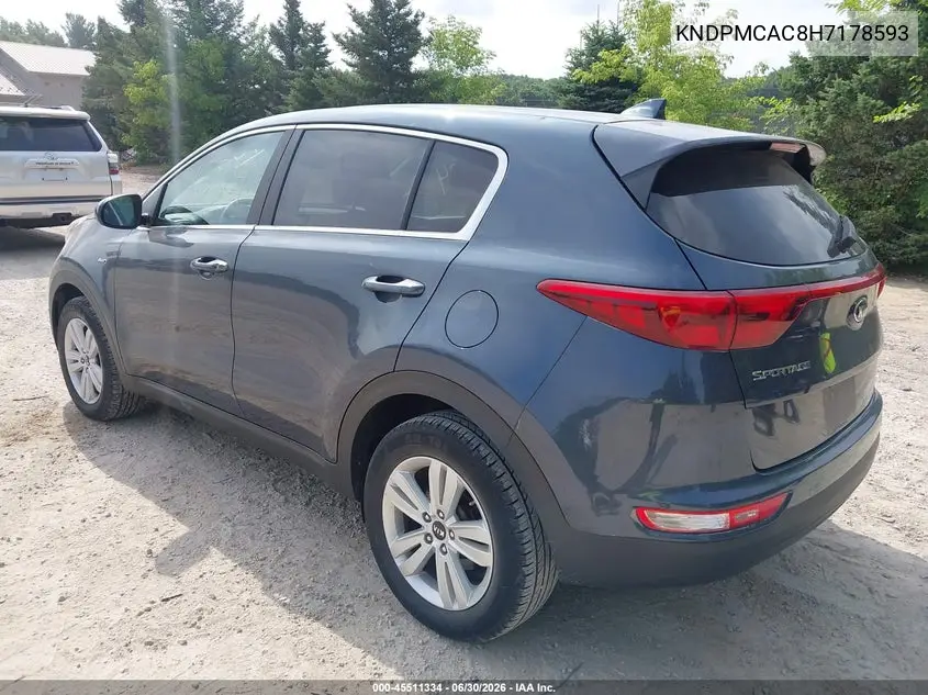 2017 Kia Sportage Lx VIN: KNDPMCAC8H7178593 Lot: 45511334