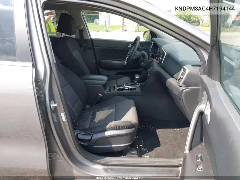 2017 Kia Sportage Lx VIN: KNDPM3AC4H7194144 Lot: 45555250