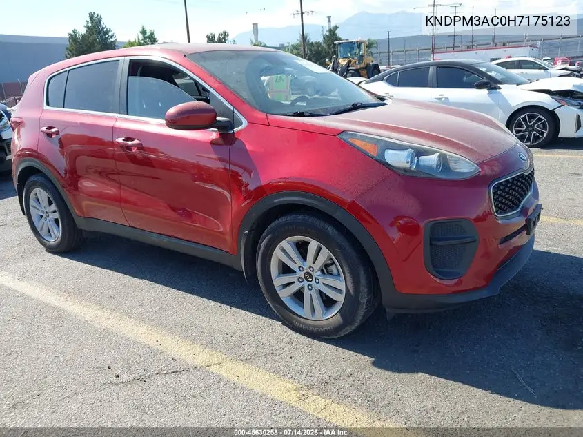 2017 Kia Sportage Lx VIN: KNDPM3AC0H7175123 Lot: 45630258