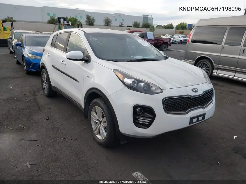 2017 Kia Sportage Lx VIN: KNDPMCAC6H7198096 Lot: 45642075