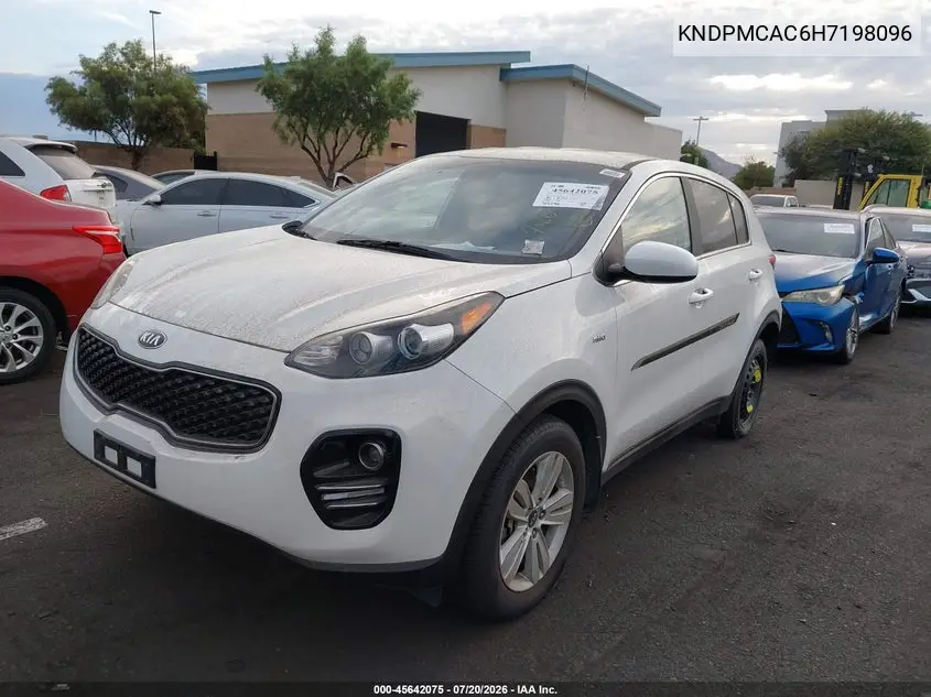 2017 Kia Sportage Lx VIN: KNDPMCAC6H7198096 Lot: 45642075