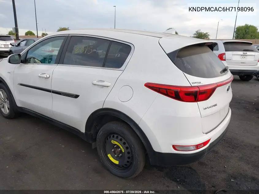 2017 Kia Sportage Lx VIN: KNDPMCAC6H7198096 Lot: 45642075