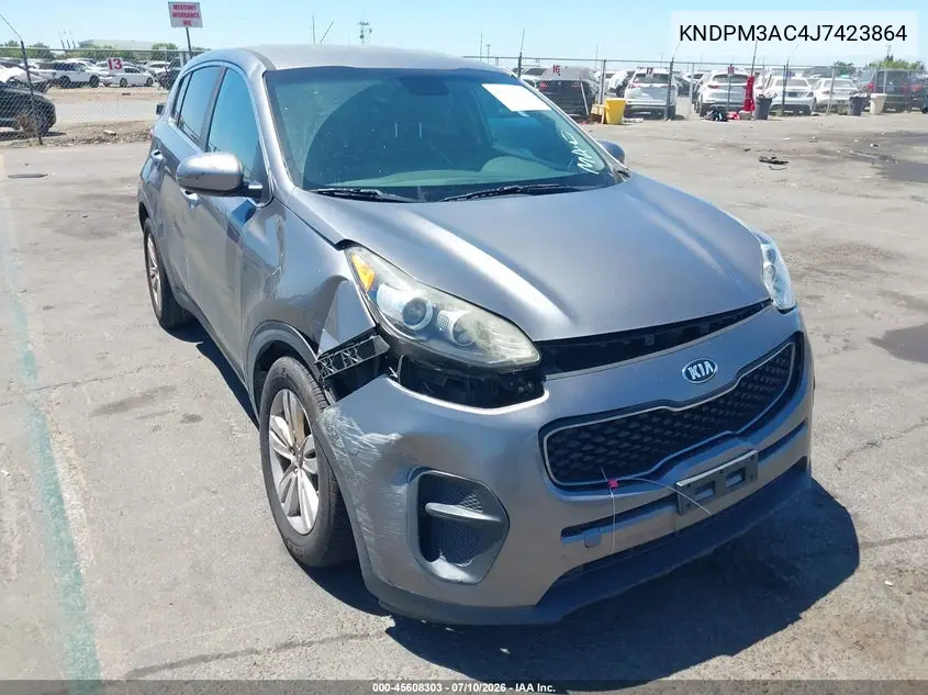 2018 Kia Sportage Lx VIN: KNDPM3AC4J7423864 Lot: 45608303