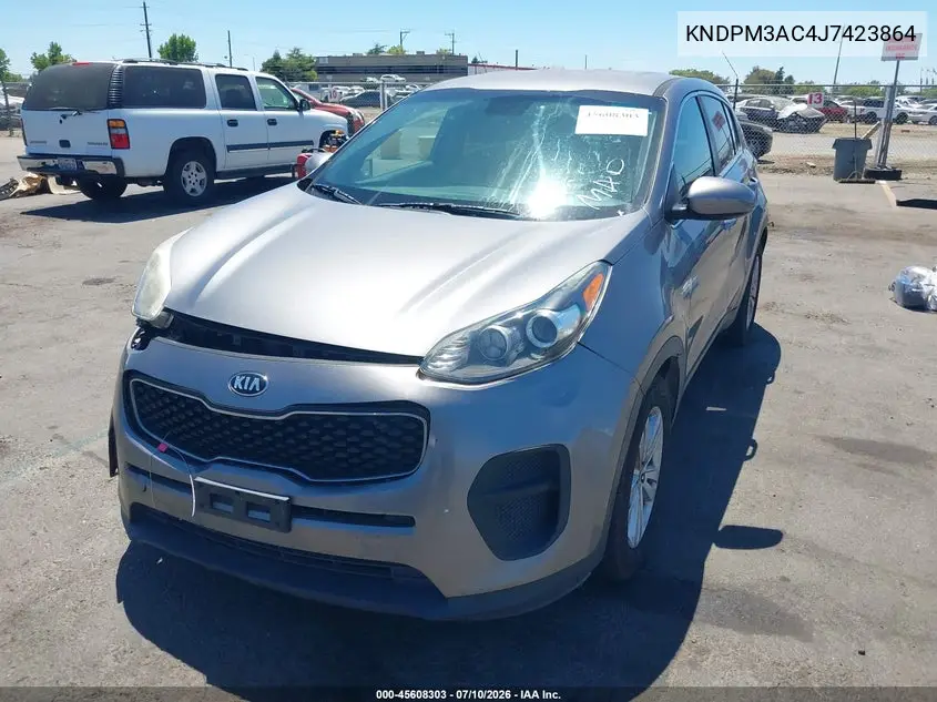 2018 Kia Sportage Lx VIN: KNDPM3AC4J7423864 Lot: 45608303