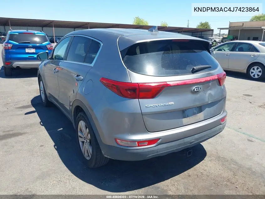 2018 Kia Sportage Lx VIN: KNDPM3AC4J7423864 Lot: 45608303