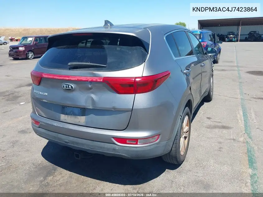 2018 Kia Sportage Lx VIN: KNDPM3AC4J7423864 Lot: 45608303