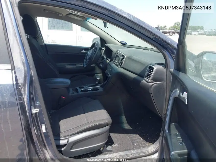 2018 Kia Sportage Lx VIN: KNDPM3AC5J7343148 Lot: 45668597