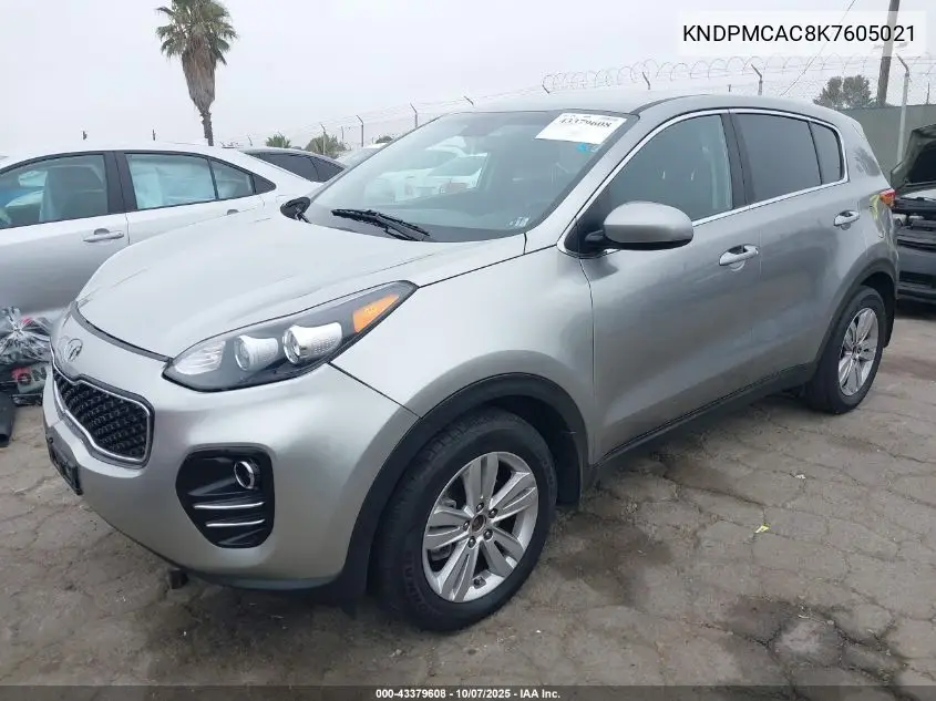 KNDPMCAC8K7605021 2019 Kia Sportage Lx
