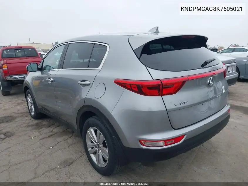 KNDPMCAC8K7605021 2019 Kia Sportage Lx