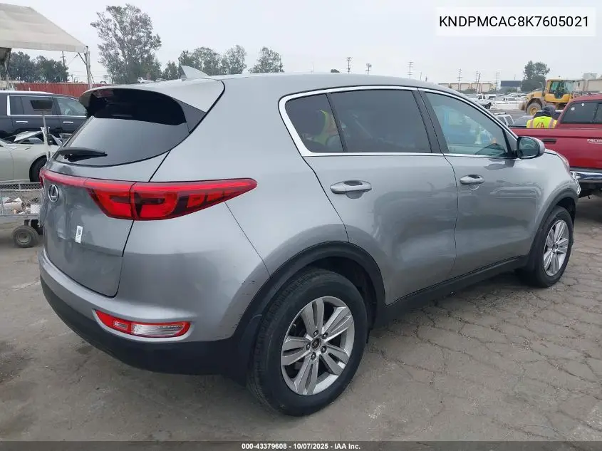 KNDPMCAC8K7605021 2019 Kia Sportage Lx