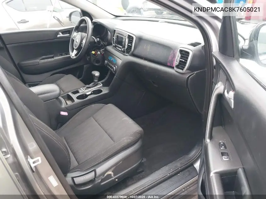 KNDPMCAC8K7605021 2019 Kia Sportage Lx