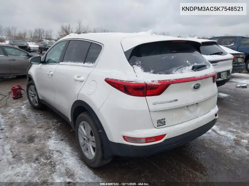 KNDPM3AC5K7548521 2019 Kia Sportage Lx