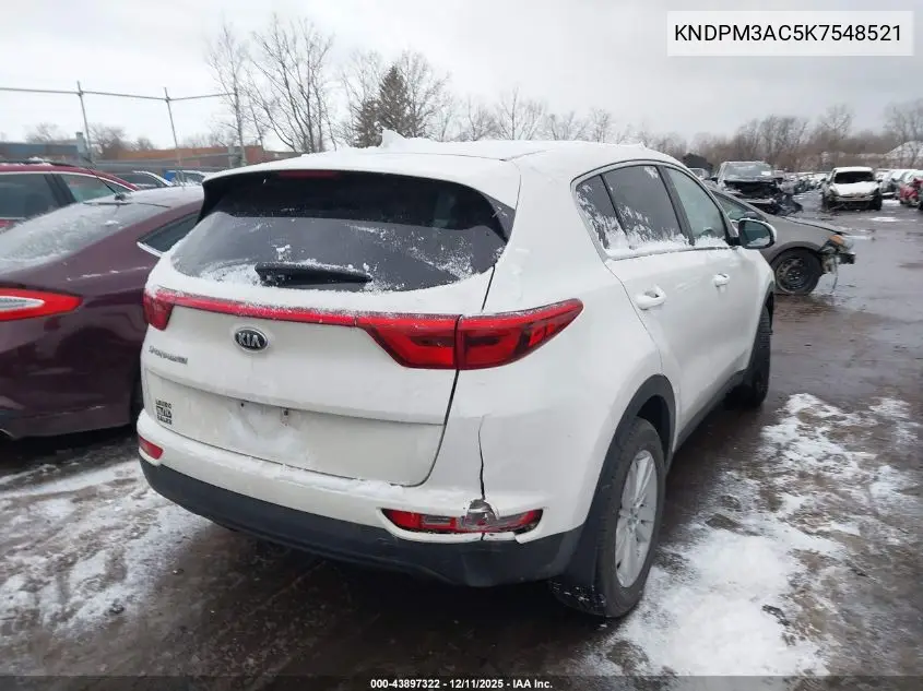 KNDPM3AC5K7548521 2019 Kia Sportage Lx