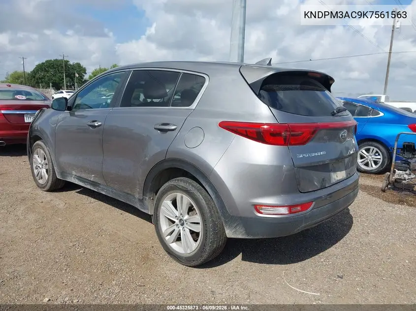 2019 Kia Sportage Lx VIN: KNDPM3AC9K7561563 Lot: 45325873