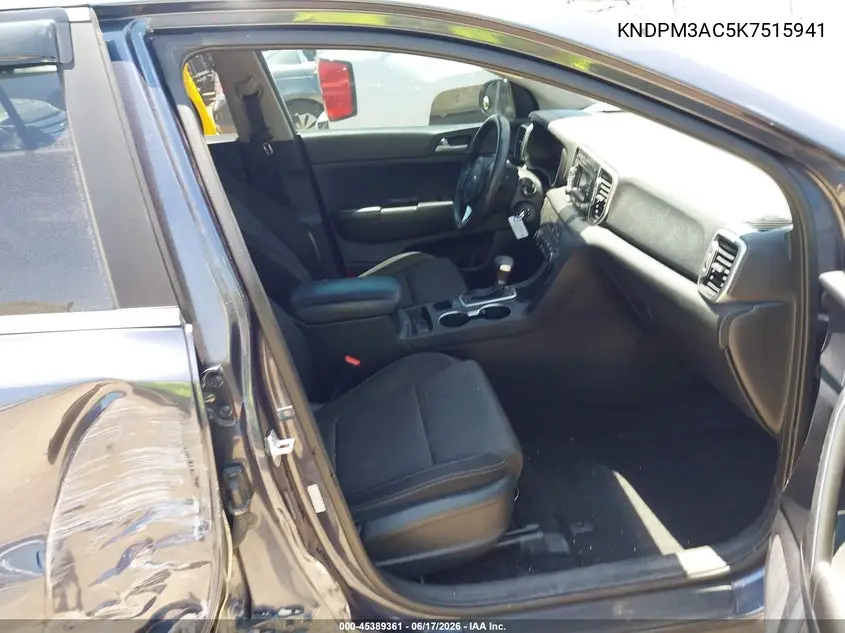2019 Kia Sportage Lx VIN: KNDPM3AC5K7515941 Lot: 45389361