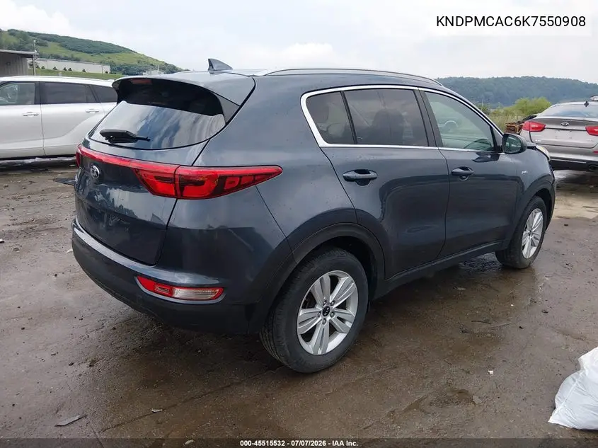 2019 Kia Sportage Lx VIN: KNDPMCAC6K7550908 Lot: 45515532