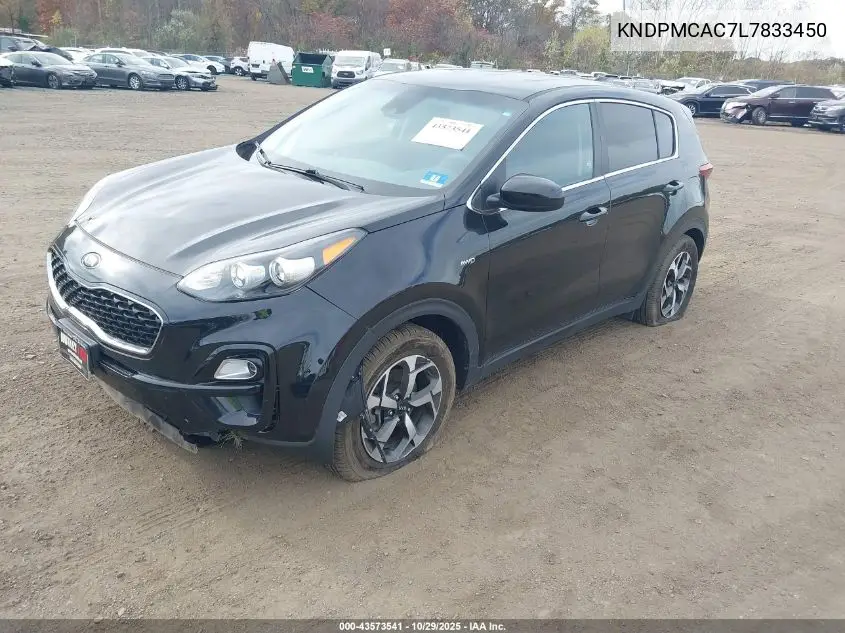 KNDPMCAC7L7833450 2020 Kia Sportage Lx