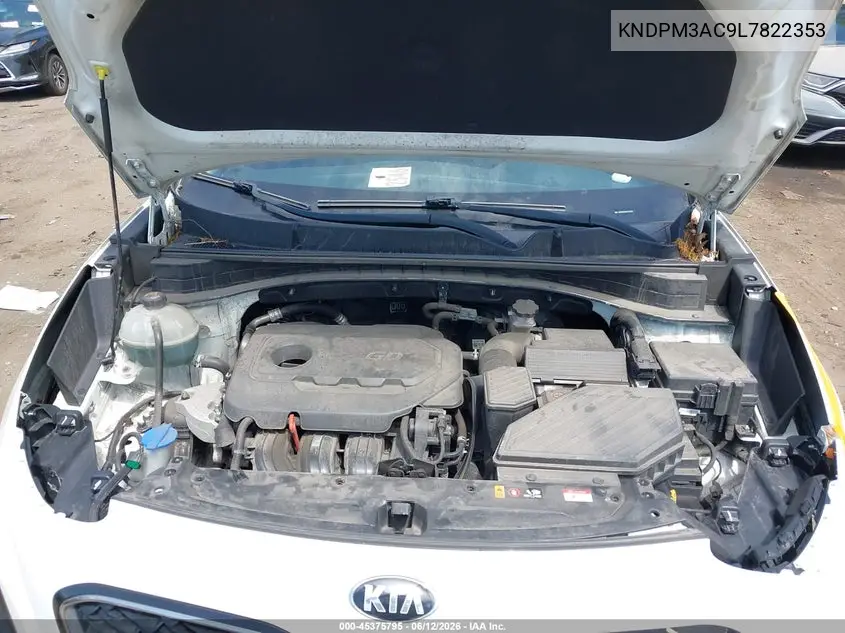 2020 Kia Sportage Lx VIN: KNDPM3AC9L7822353 Lot: 45375795