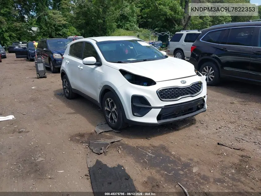2020 Kia Sportage Lx VIN: KNDPM3AC9L7822353 Lot: 45375795