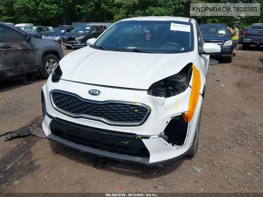 2020 Kia Sportage Lx VIN: KNDPM3AC9L7822353 Lot: 45375795