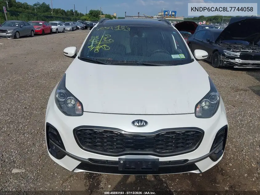 2020 Kia Sportage S VIN: KNDP6CAC8L7744058 Lot: 45593183