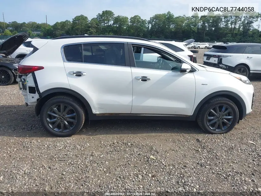 2020 Kia Sportage S VIN: KNDP6CAC8L7744058 Lot: 45593183