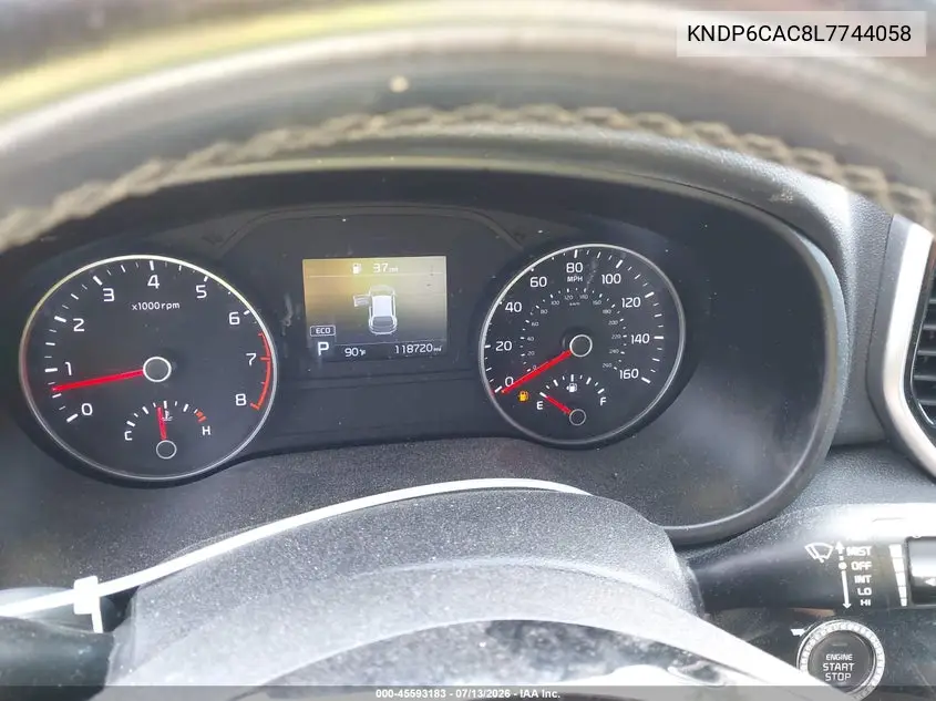 2020 Kia Sportage S VIN: KNDP6CAC8L7744058 Lot: 45593183