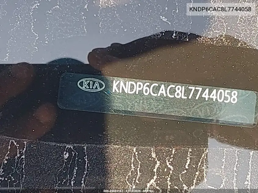 2020 Kia Sportage S VIN: KNDP6CAC8L7744058 Lot: 45593183