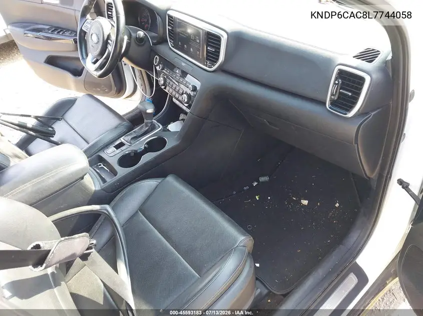 2020 Kia Sportage S VIN: KNDP6CAC8L7744058 Lot: 45593183