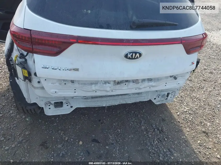 2020 Kia Sportage S VIN: KNDP6CAC8L7744058 Lot: 45593183