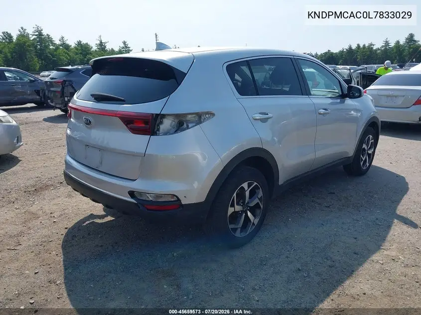 2020 Kia Sportage Lx VIN: KNDPMCAC0L7833029 Lot: 45659573
