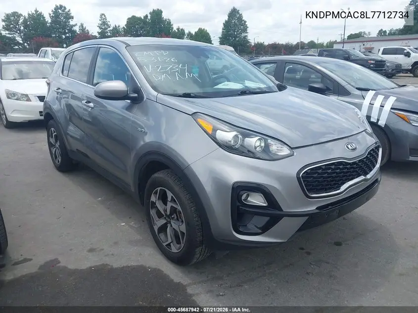 2020 Kia Sportage Lx VIN: KNDPMCAC8L7712734 Lot: 45687942