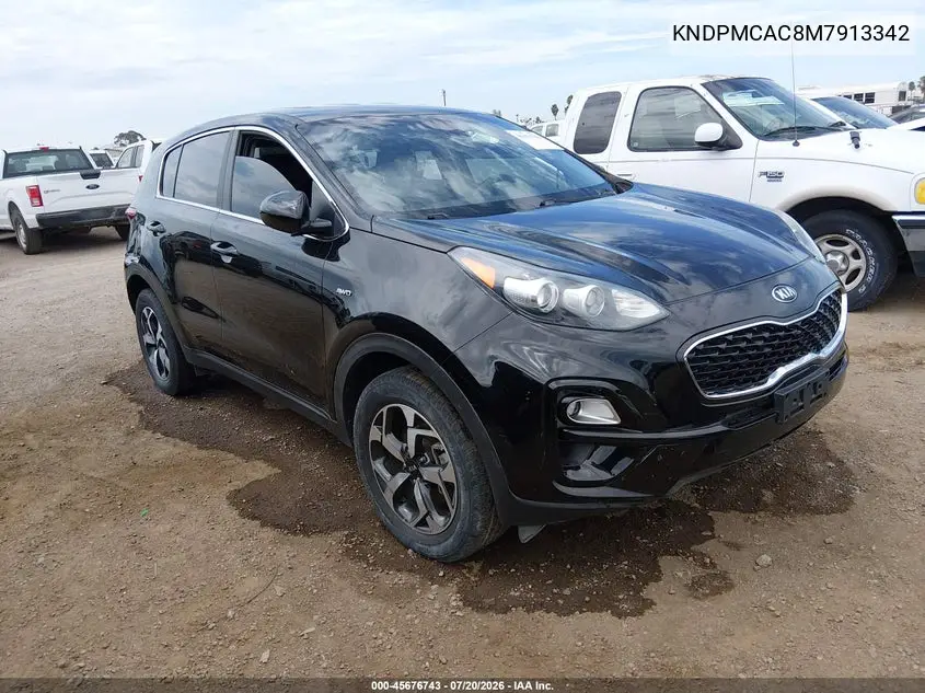 2021 Kia Sportage Lx VIN: KNDPMCAC8M7913342 Lot: 45676743