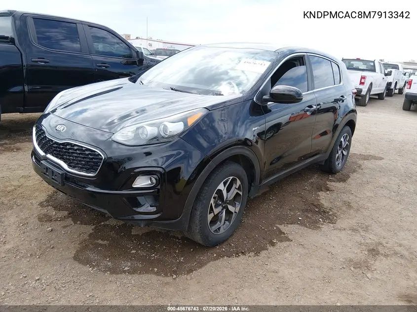 2021 Kia Sportage Lx VIN: KNDPMCAC8M7913342 Lot: 45676743