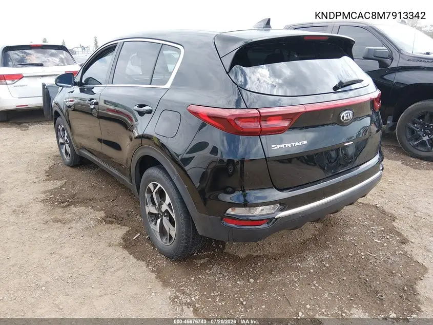 2021 Kia Sportage Lx VIN: KNDPMCAC8M7913342 Lot: 45676743