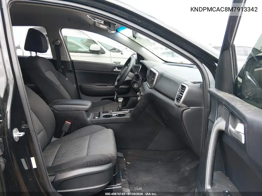 2021 Kia Sportage Lx VIN: KNDPMCAC8M7913342 Lot: 45676743