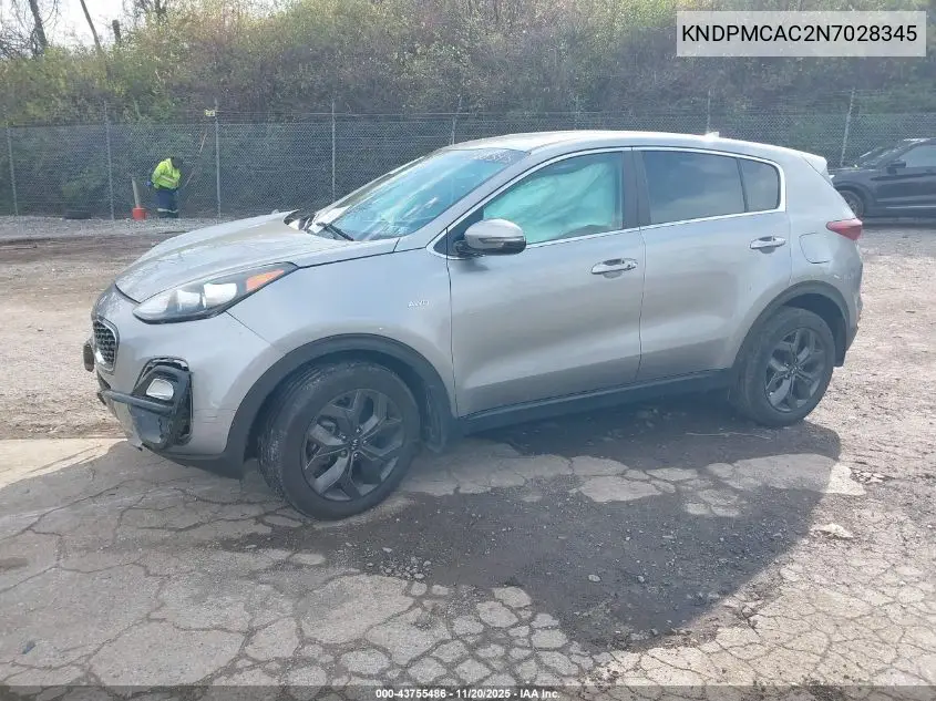 KNDPMCAC2N7028345 2022 Kia Sportage Lx