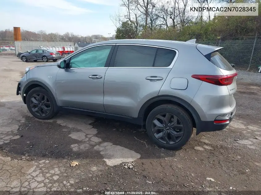 KNDPMCAC2N7028345 2022 Kia Sportage Lx