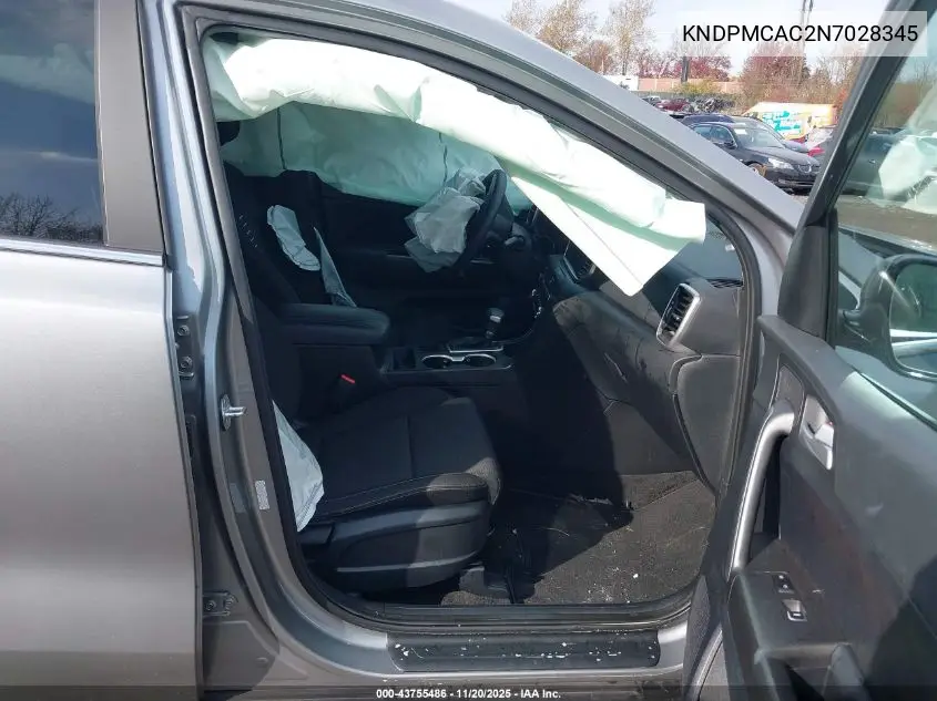 KNDPMCAC2N7028345 2022 Kia Sportage Lx