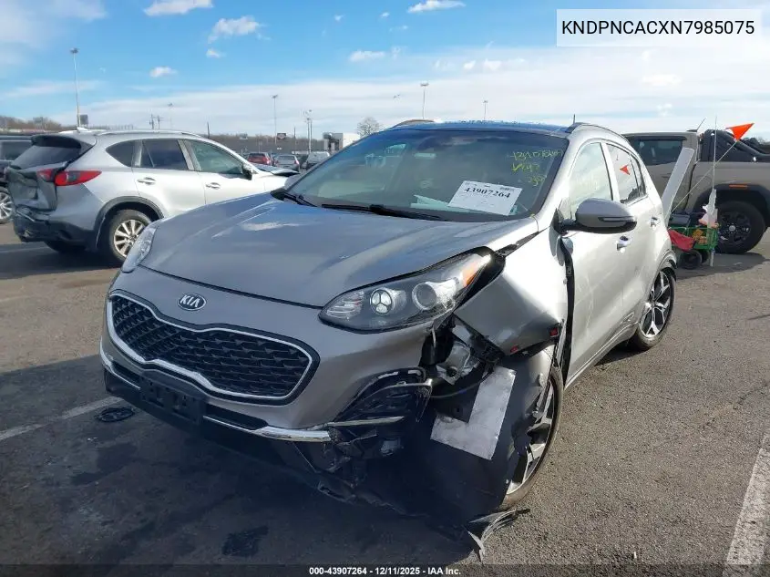 KNDPNCACXN7985075 2022 Kia Sportage Ex