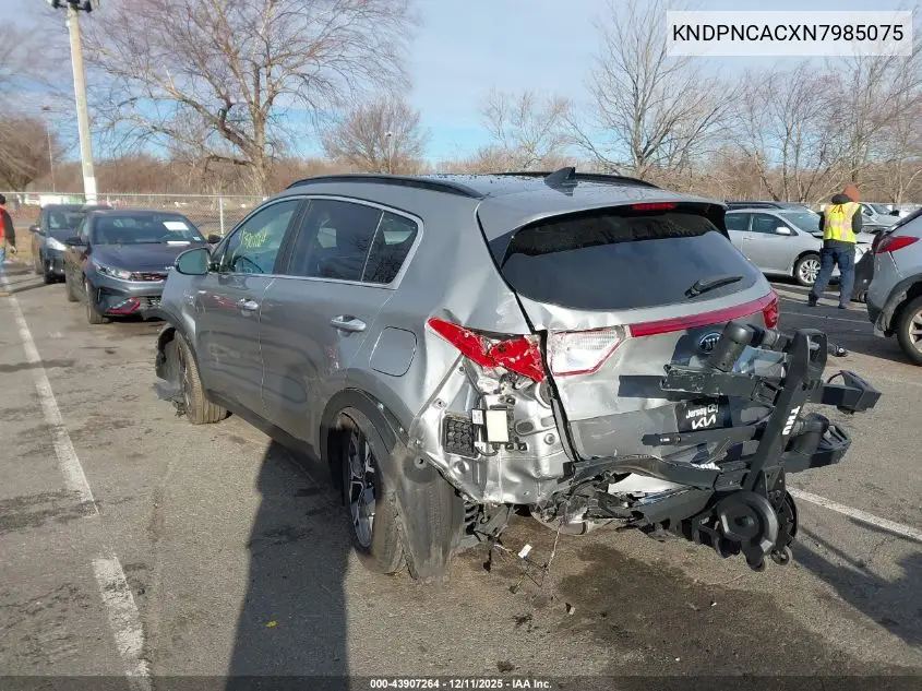 KNDPNCACXN7985075 2022 Kia Sportage Ex