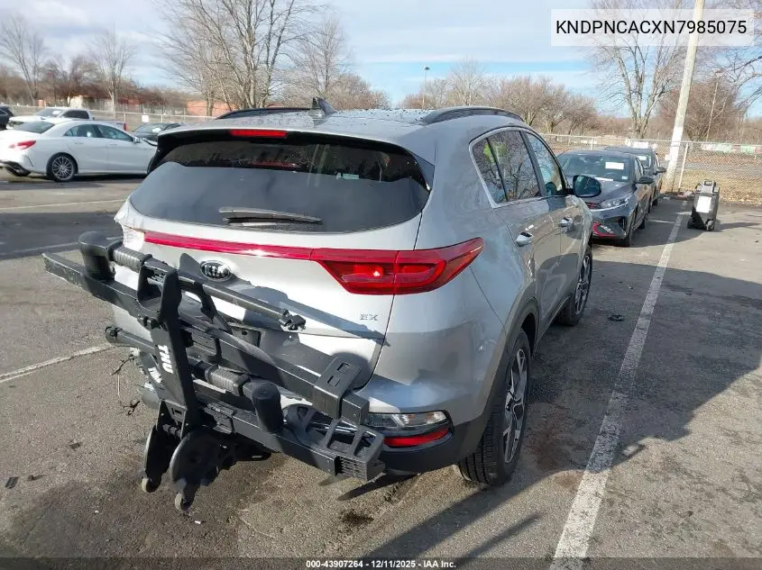 KNDPNCACXN7985075 2022 Kia Sportage Ex